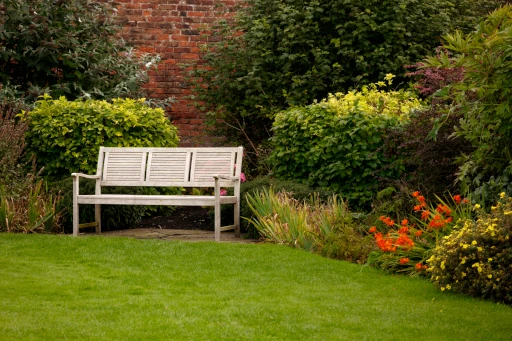 main-line-garden-bench-flower-border-landscaping